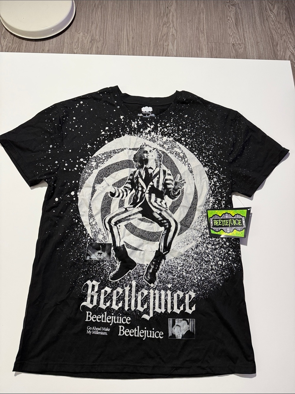 Beetlejuice Graphic Short Sleeve Tee - Black Size   XL